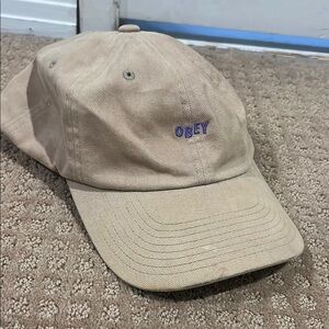Obey Tan Baseball Cap